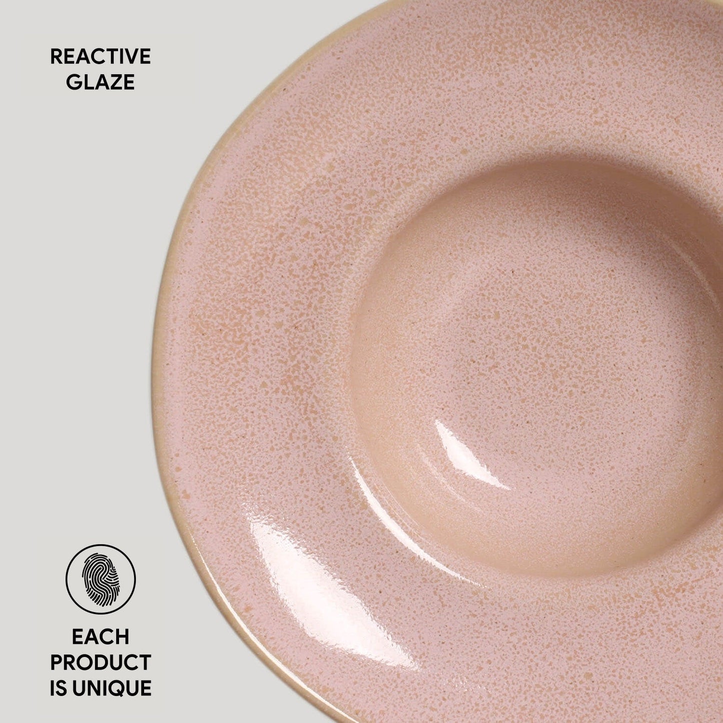 Porto Brasil LITCHI DEEP RIM PLATE  STONEWARE dia. 11.02x2.56"  SKU: '12014109201