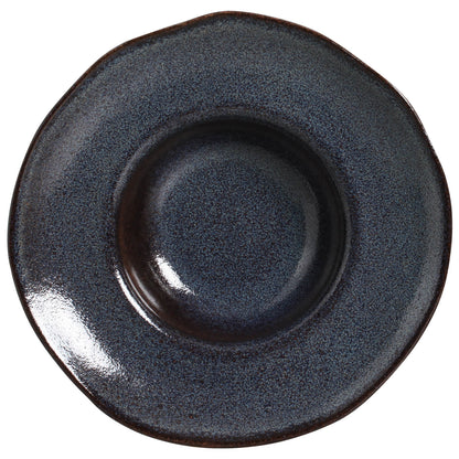 Porto Brasil TITANIUM DEEP RIM PLATE  STONEWARE dia. 11.02x2.56"  SKU: '12014109401