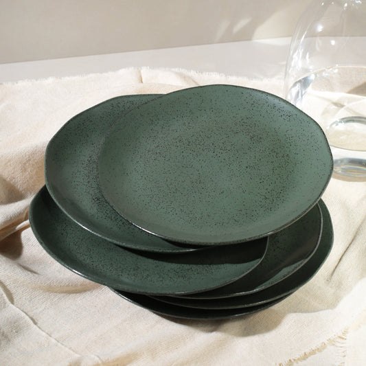 Porto Brasil GREENERY DINNER PLATE ORGANIC STONEWARE dia. 10.43"  SKU: '121495801