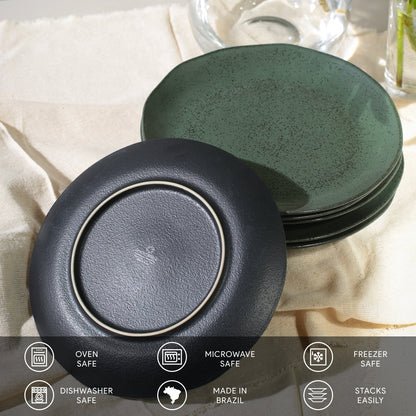 Porto Brasil GREENERY DINNER PLATE ORGANIC STONEWARE dia. 10.43"  SKU: '121495801