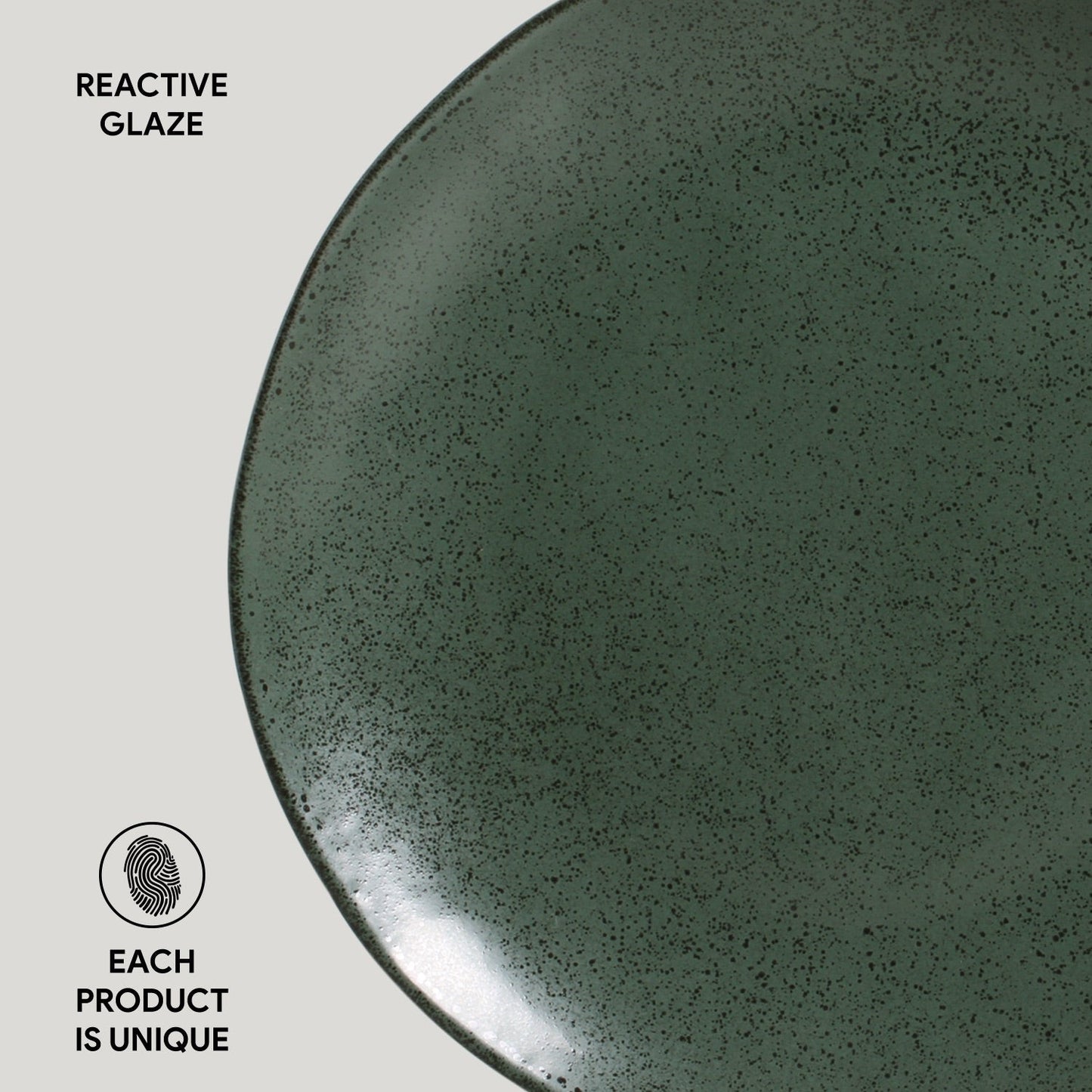 Porto Brasil GREENERY DINNER PLATE ORGANIC STONEWARE dia. 10.43"  SKU: '121495801
