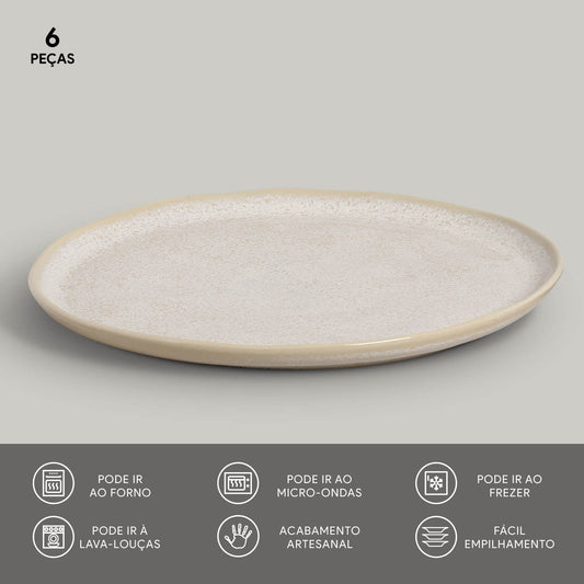Porto Brasil LATTE DINNER PLATE BIO STONEWARE dia. 10.83"  SKU: '1231108501