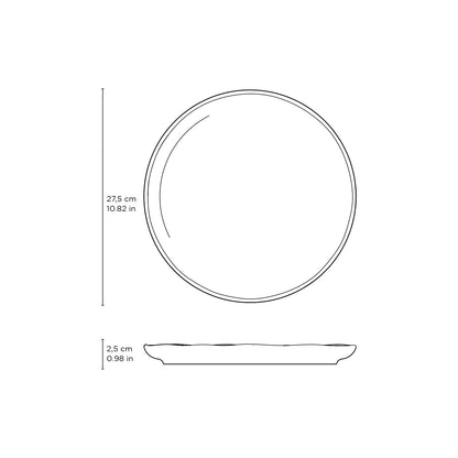 Porto Brasil PISTACHE DINNER PLATE BIO STONEWARE dia. 10.83"  SKU: '1231108801