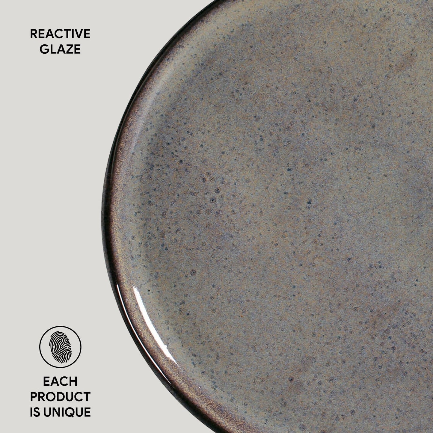 Porto Brasil TOURMALINE DINNER PLATE BIO STONEWARE dia. 10.83"  SKU: '1231108901