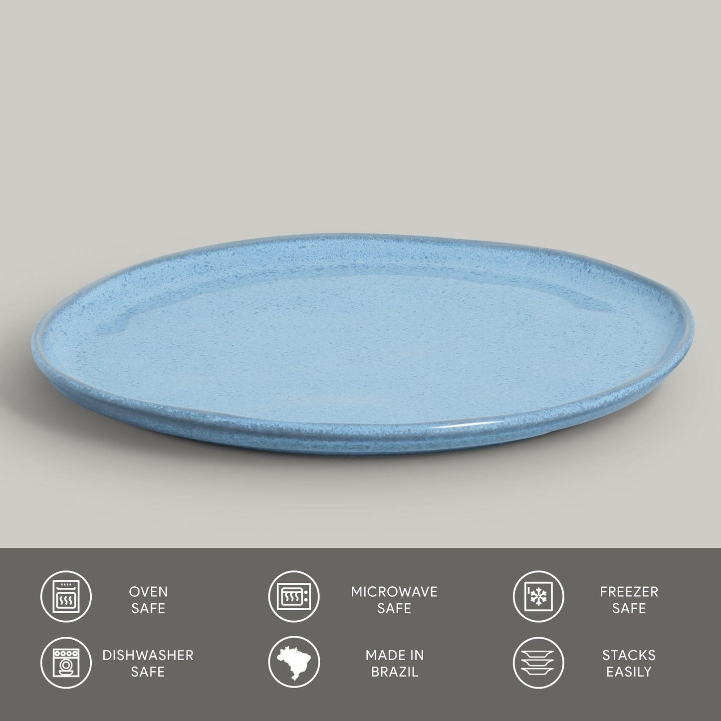Porto Brasil BREEZE DINNER PLATE BIO STONEWARE dia. 11.42"  SKU: '1231109002