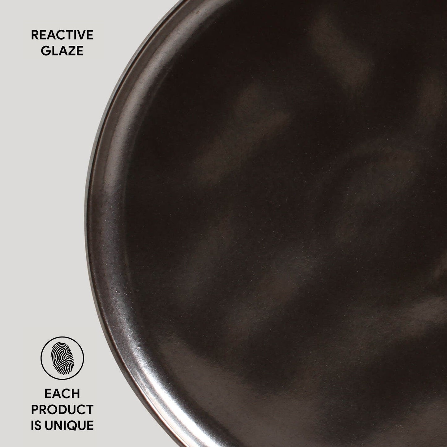 Porto Brasil METALLICA DINNER PLATE BIO STONEWARE dia. 11.42"  SKU: '1231109302