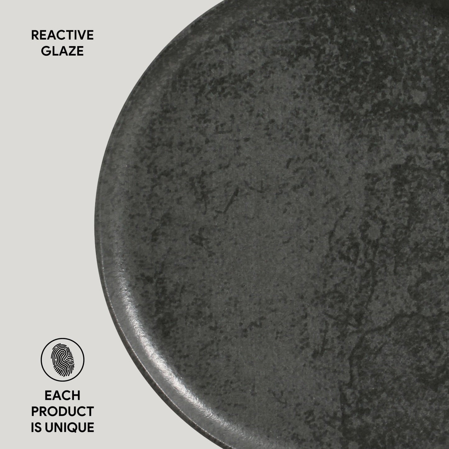 Porto Brasil CHROMIUM DINNER PLATE BIO STONEWARE dia. 10.83"  SKU: '1231115901