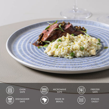 Porto Brasil MAYA DINNER PLATE BIO STONEWARE dia. 10.83"  SKU: '1231117901