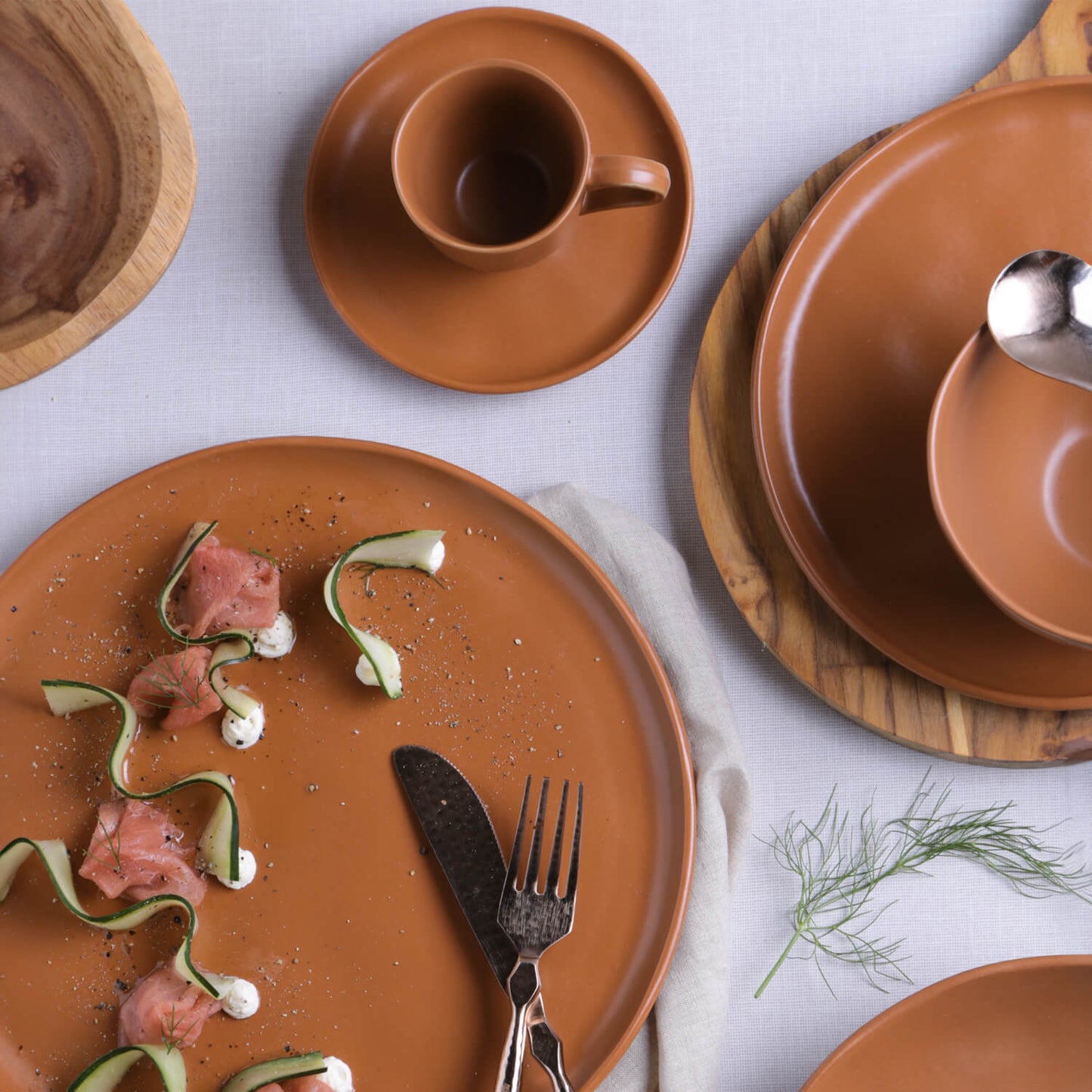 Porto Brasil TERRACOTTA DINNER PLATE BIO STONEWARE dia. 10.83"  SKU: '123195701