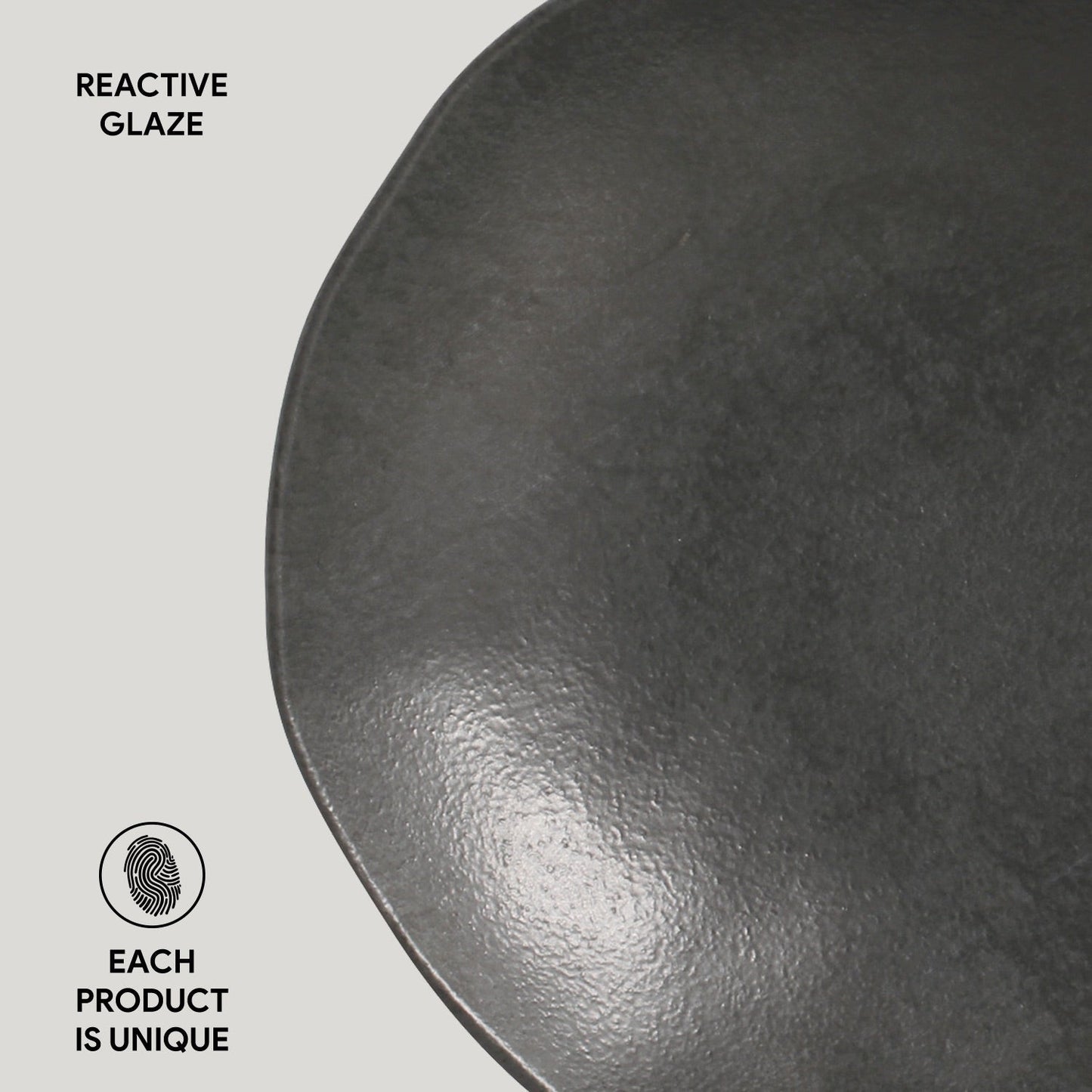 Porto Brasil CHROMIUM SOUP PLATE ORGANIC STONEWARE dia. 8.35"  SKU: '131474601