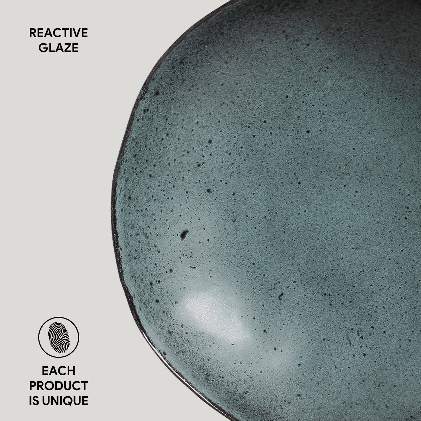 Porto Brasil NIGHT SKY SOUP PLATE ORGANIC STONEWARE dia. 8.35"  SKU: '131481301