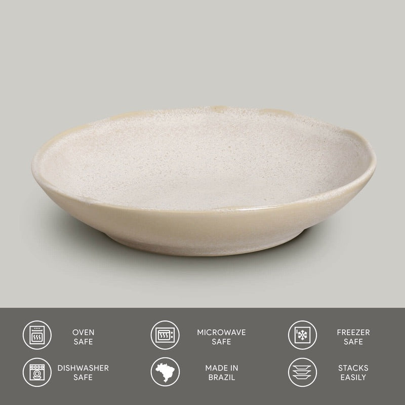 Porto Brasil LATTE SOUP PLATE BIO STONEWARE dia. 8.86"  SKU: '1331108501