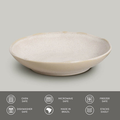 Porto Brasil LATTE SOUP PLATE BIO STONEWARE dia. 8.86"  SKU: '1331108501