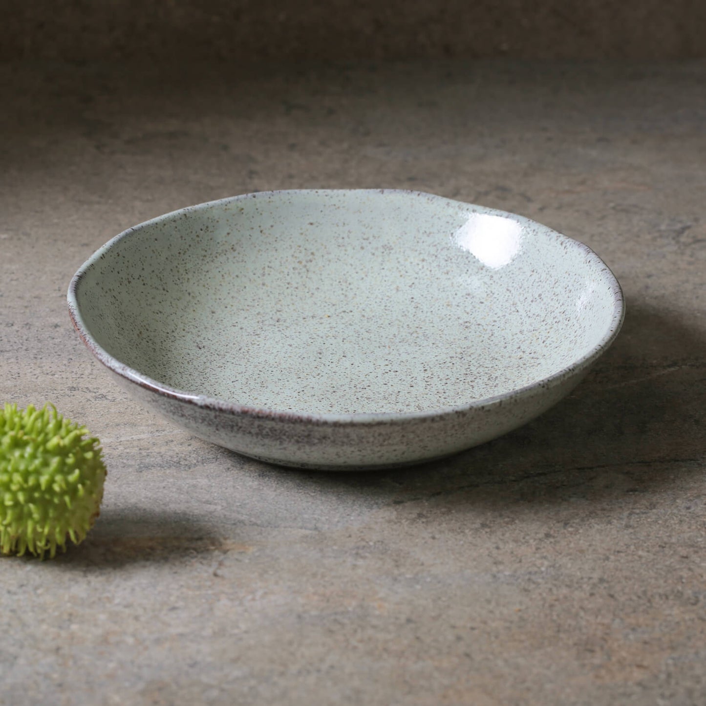 Porto Brasil PISTACHE SOUP PLATE BIO STONEWARE dia. 9.84"  SKU: '1331108802