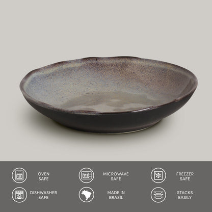 Porto Brasil TOURMALINE SOUP PLATE BIO STONEWARE dia. 9.84"  SKU: '1331108902