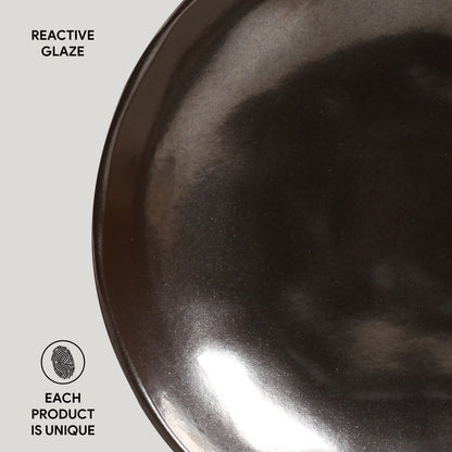 Porto Brasil METALLICA SOUP PLATE BIO STONEWARE dia. 8.86"  SKU: '1331109301