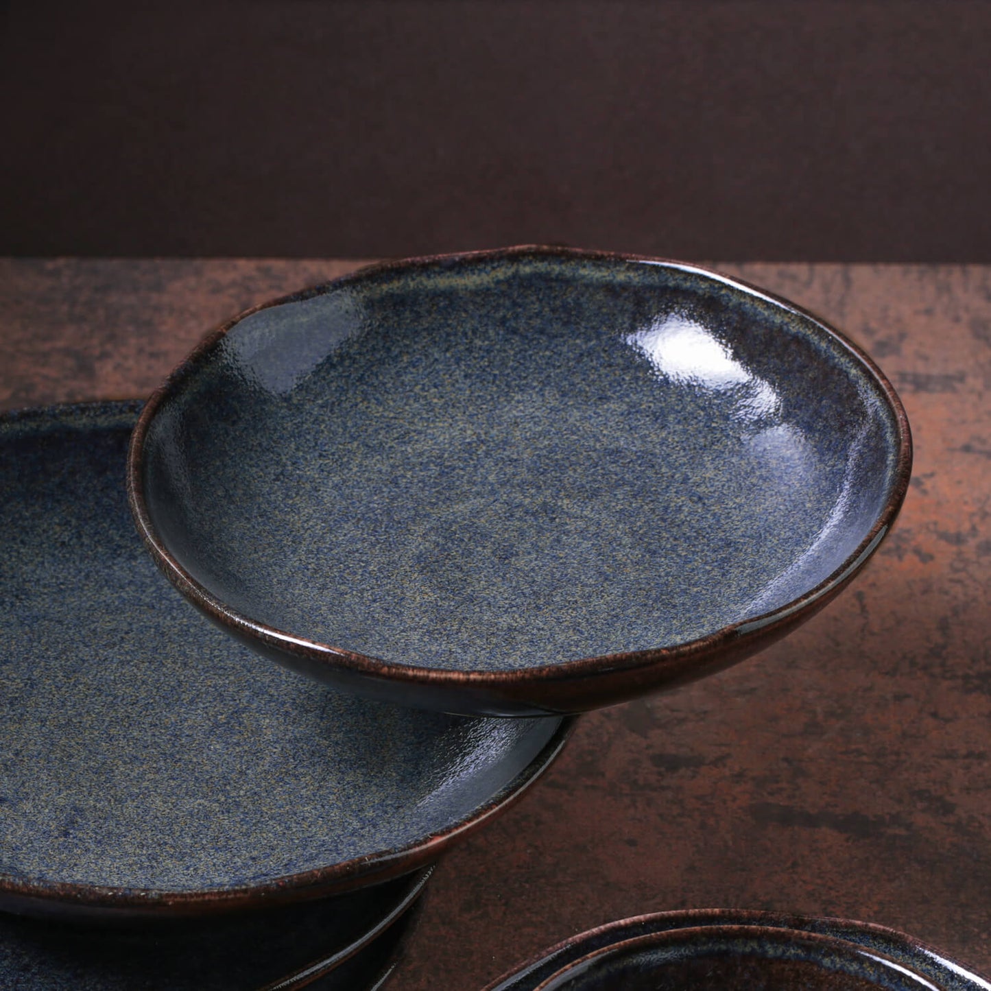Porto Brasil TITANIUM SOUP PLATE BIO STONEWARE dia. 8.86"  SKU: '1331109401