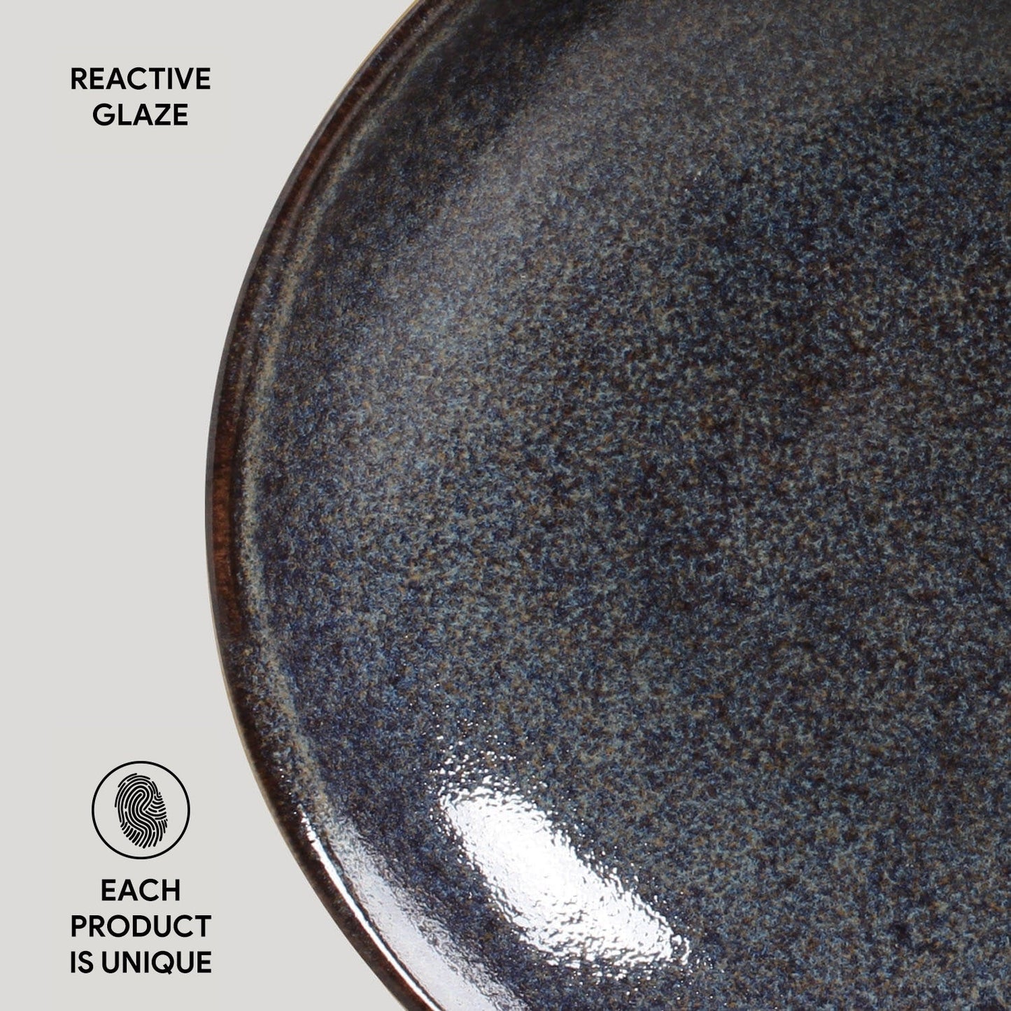 Porto Brasil TITANIUM SOUP PLATE BIO STONEWARE dia. 8.86"  SKU: '1331109401