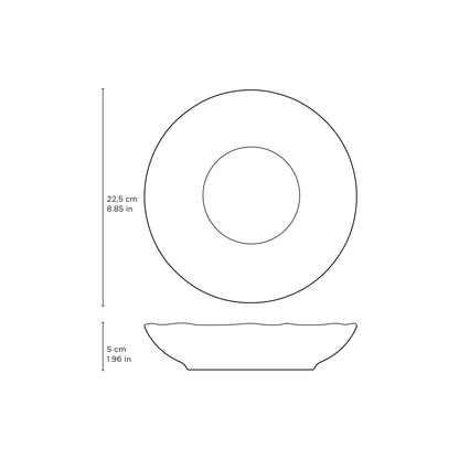 Porto Brasil TERRACOTTA SOUP PLATE BIO STONEWARE dia. 8.86"  SKU: '133195701