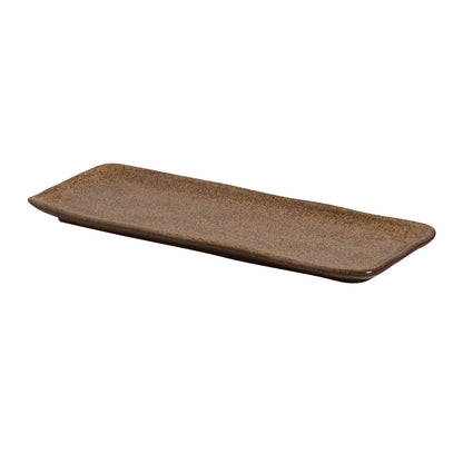 Porto Brasil DIJON RECTANGULAR PR MEDIUM ORGANIC STONEWARE dia. 12.99x5.12"  SKU: '14014105801
