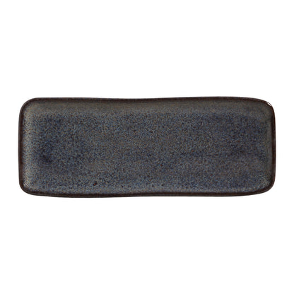 Porto Brasil TITANIUM RECTANGULAR PR MEDIUM ORGANIC STONEWARE dia. 12.99x5.12"  SKU: '14014109401
