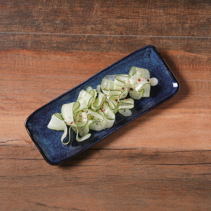 Porto Brasil DENIM RECTANGULAR PR MEDIUM ORGANIC STONEWARE dia. 12.99x5.12"  SKU: '14014113001