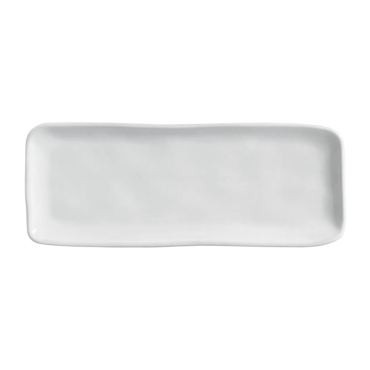 Porto Brasil NEW WHITE RECTANGULAR PR MEDIUM ORGANIC STONEWARE dia. 12.99x5.12"  SKU: '14014119801