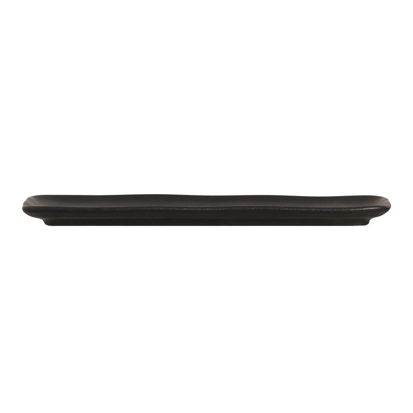 Porto Brasil MATTE BLACK RECTANGULAR PR MEDIUM ORGANIC STONEWARE dia. 12.99x5.12"  SKU: '1401473901