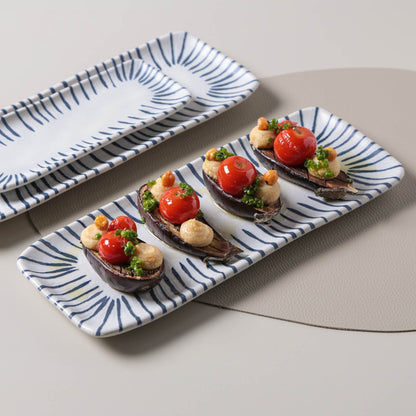 Porto Brasil ELEMENTO RECTANGULAR PR MEDIUM ORGANIC STONEWARE dia. 12.99x5.12"  SKU: '1401493101