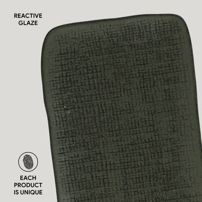 Porto Brasil GREENERY RECTANGULAR PR MEDIUM JUTA dia. 10.63x6.3"  SKU: '14064106501