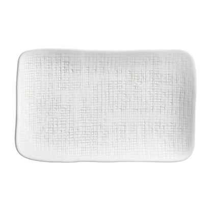 Porto Brasil NEW WHITE RECTANGULAR PR MEDIUM JUTA dia. 10.63x6.3"  SKU: '14064119801