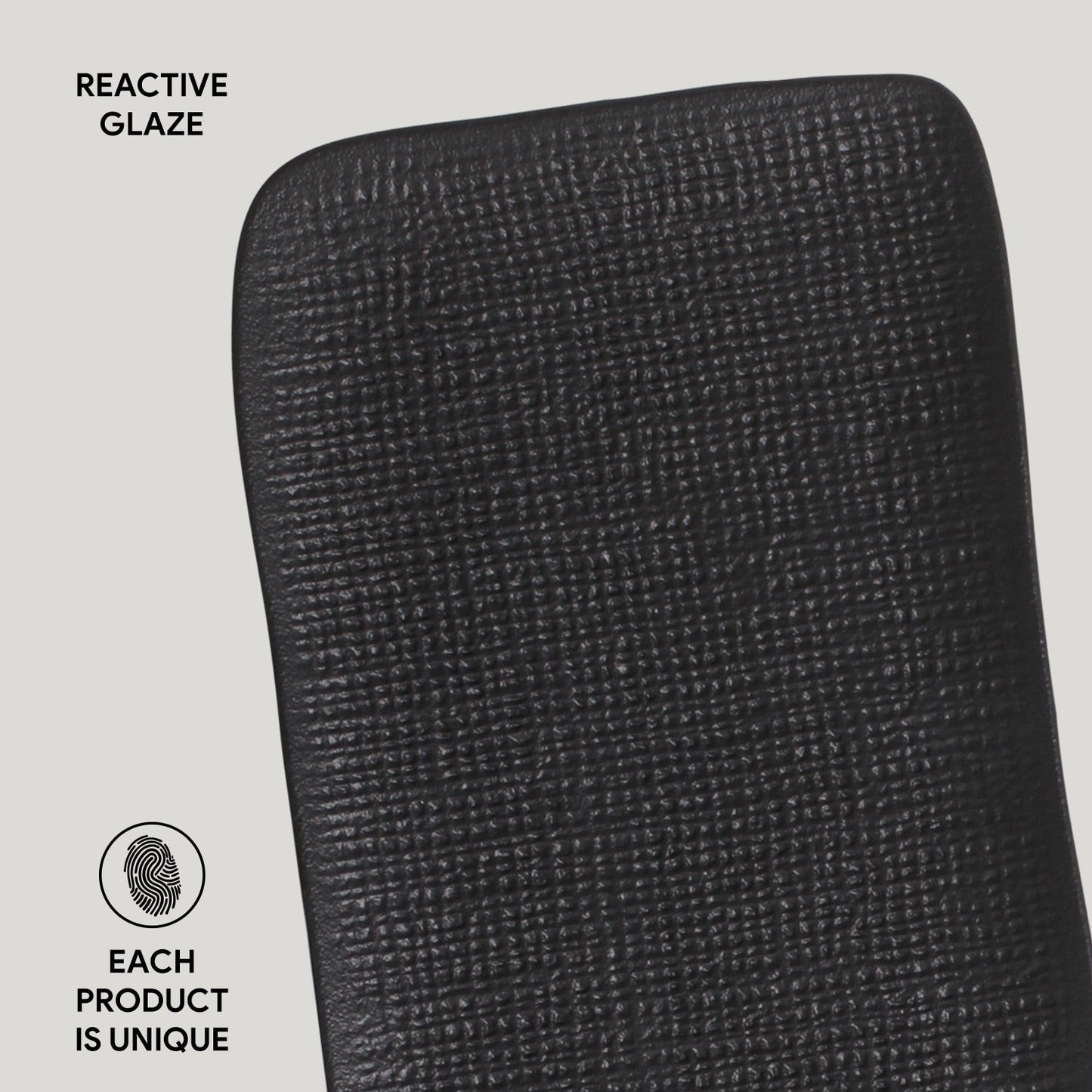 Porto Brasil MATTE BLACK RECTANGULAR PR MEDIUM JUTA dia. 10.63x6.3"  SKU: '1406473901