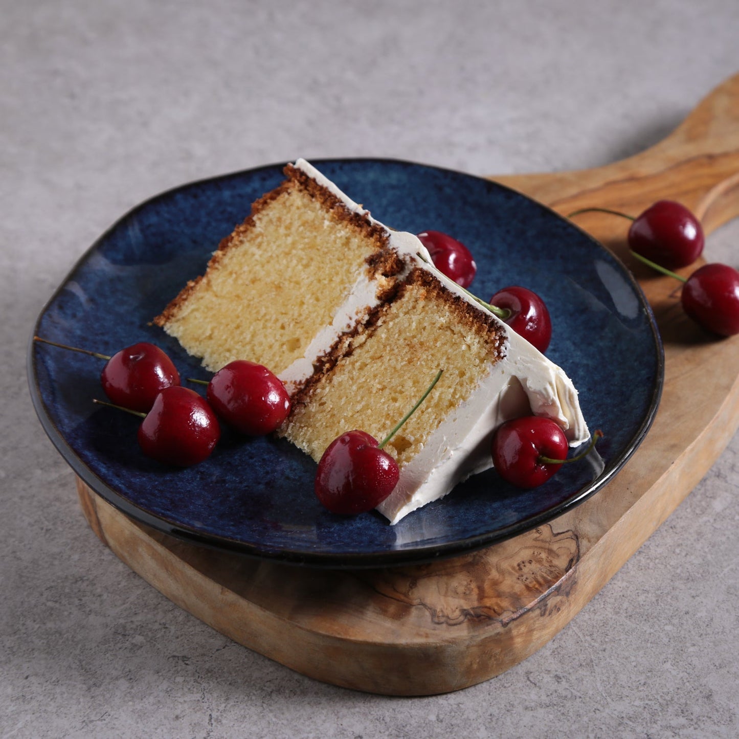Porto Brasil DENIM DESSERT PLATE ORGANIC STONEWARE dia. 7.68"  SKU: '1414113001