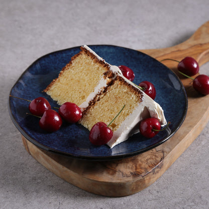 Porto Brasil DENIM DESSERT PLATE ORGANIC STONEWARE dia. 7.68"  SKU: '1414113001