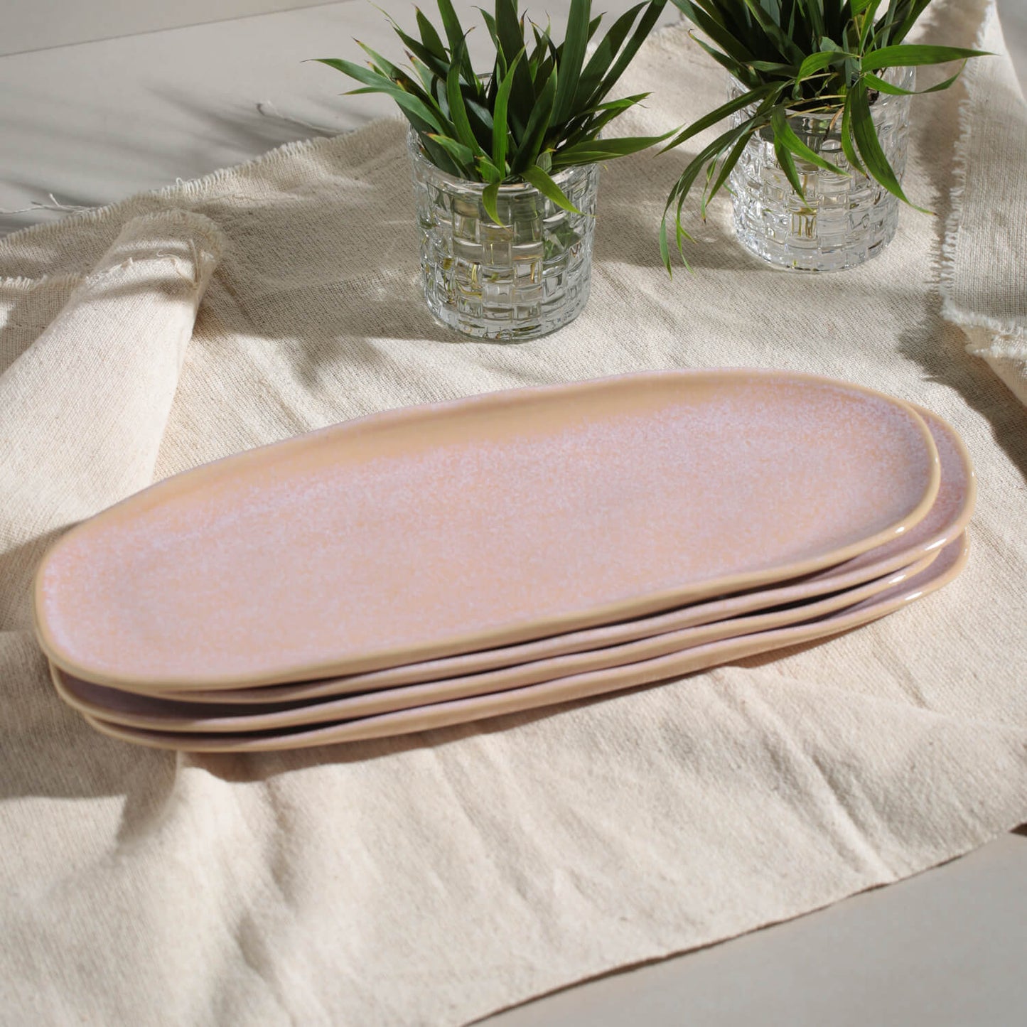 Porto Brasil LITCHI SHALLOW OVAL PR LARGE ORGANIC STONEWARE dia. 14.17x5.12"  SKU: '14214109201