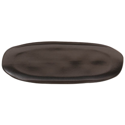 Porto Brasil METALLICA SHALLOW OVAL PR LARGE ORGANIC STONEWARE dia. 14.17x5.12"  SKU: '14214109301