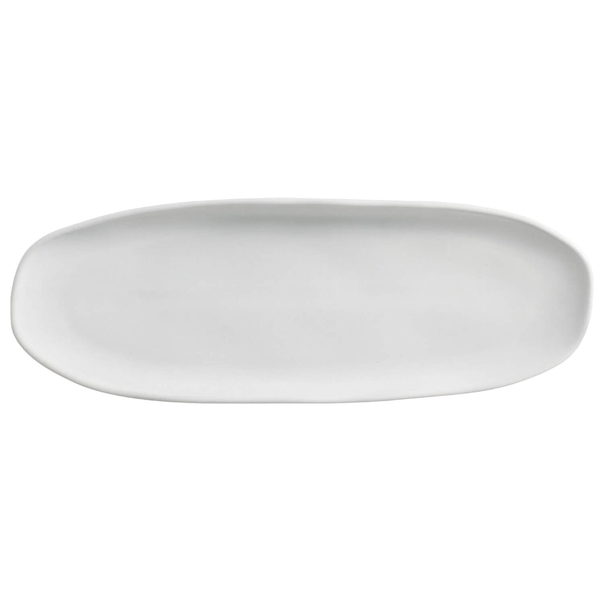 Porto Brasil NEW WHITE SHALLOW OVAL PR LARGE ORGANIC STONEWARE dia. 14.17x5.12"  SKU: '14214119801