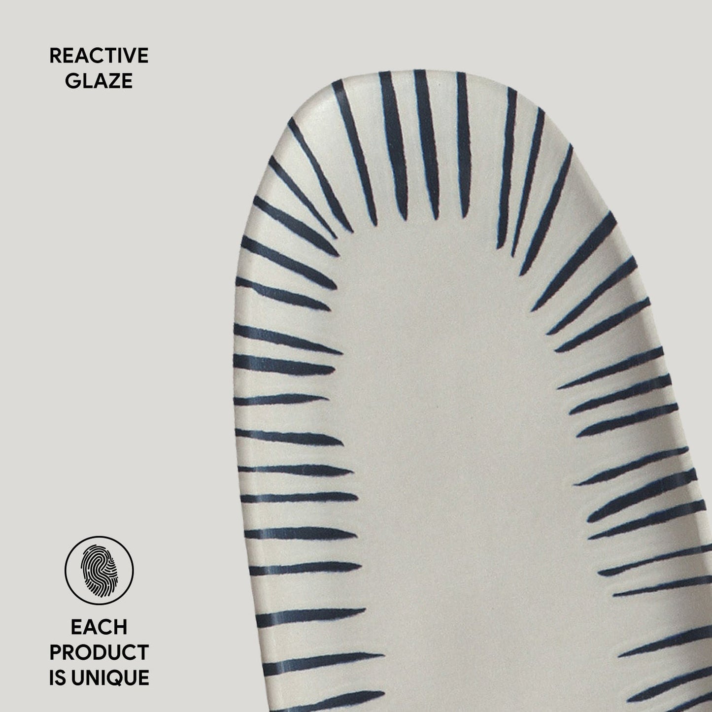 Porto Brasil ELEMENTO SHALLOW OVAL PR LARGE ORGANIC STONEWARE dia. 14.17x5.12"  SKU: '1421493101