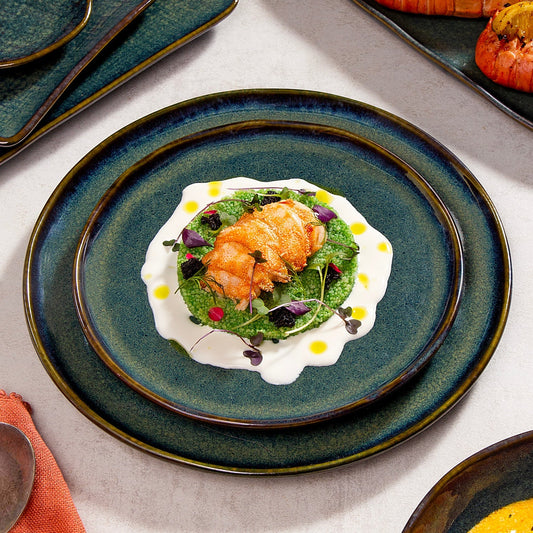 Porto Brasil OCEANO DESSERT PLATE BIO STONEWARE dia. 8.46"  SKU: '1431106701