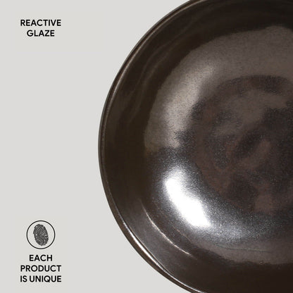 Porto Brasil METALLICA BOWL ORGANIC STONEWARE dia. 6.9x2.2"  SKU: '14314109301