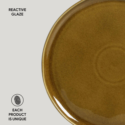 Porto Brasil AMBER DESSERT PLATE BIO STONEWARE dia. 8.46"  SKU: '143177101
