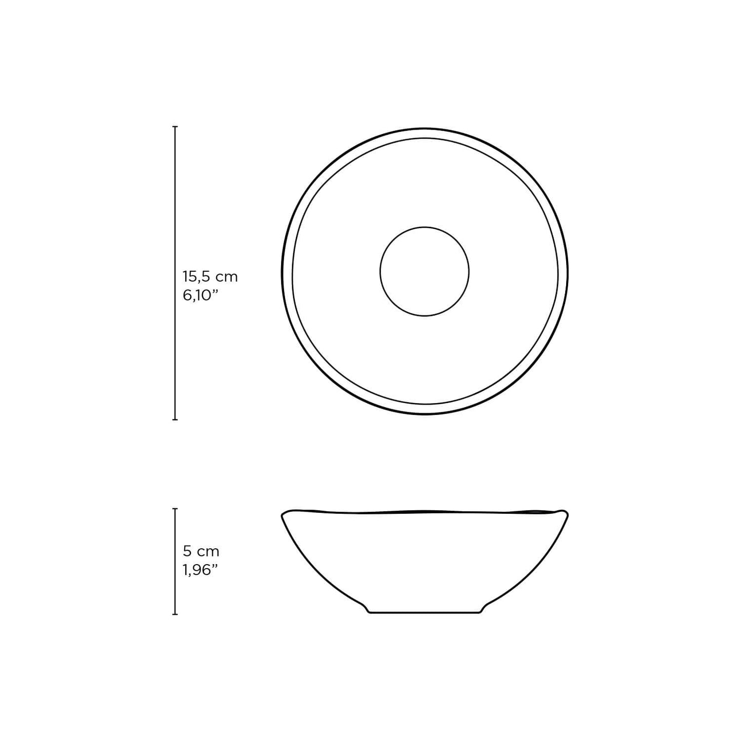 Porto Brasil NEW WHITE LINHAS BOWL  dia. 12.51 oz.  SKU: '14361119801