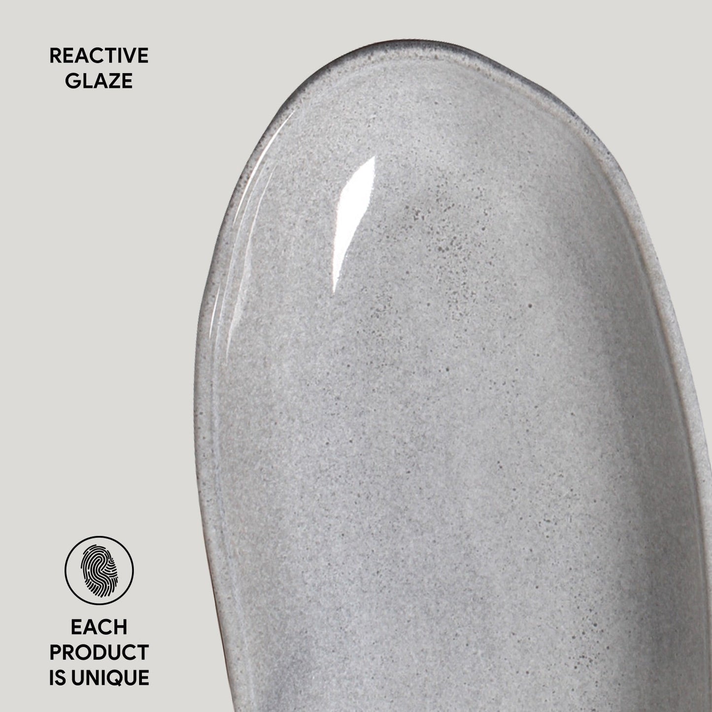 Porto Brasil DUST DEEP OVAL PR LARGE ORGANIC STONEWARE dia. 12.6x6.3"  SKU: '14414115801