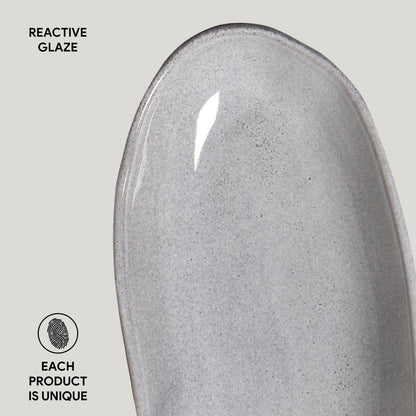 Porto Brasil DUST DEEP OVAL PR LARGE ORGANIC STONEWARE dia. 12.6x6.3"  SKU: '14414115801