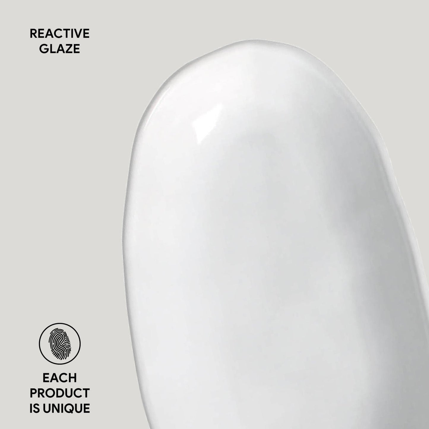 Porto Brasil NEW WHITE DEEP OVAL PR LARGE ORGANIC STONEWARE dia. 12.6x6.3"  SKU: '14414119801