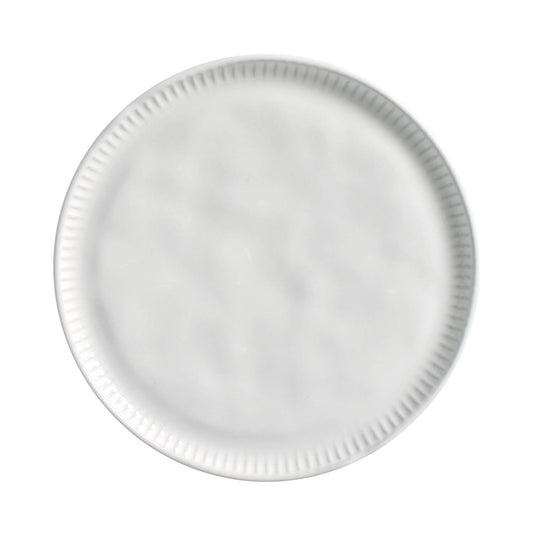 Porto Brasil NEW WHITE LINHAS DESSERT PLATE STONEWARE dia. 8.46" ?¼ SKU: '1461119801