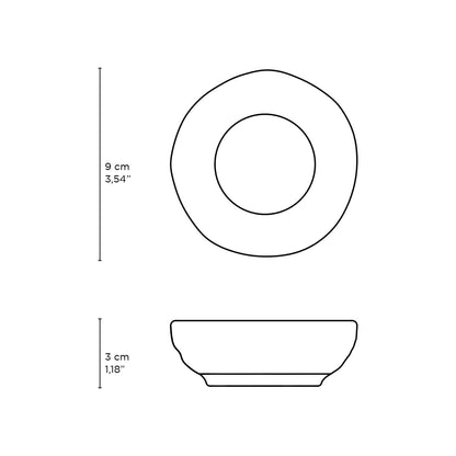 Porto Brasil LATTE RAMEKIN ORGANIC MEDIUM STONEWARE dia. 3.54x1.18"  SKU: '14614108501