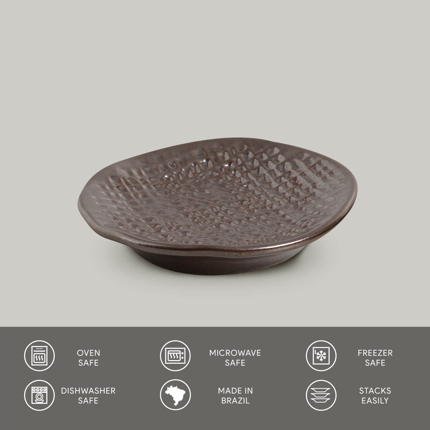 Porto Brasil METALLICA RAMEKIN JUTA STONEWARE dia. 4.33x0.87"  SKU: '14664109301