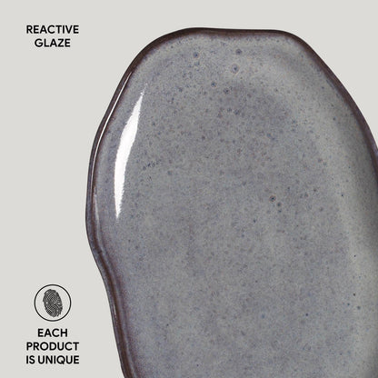 Porto Brasil TOURMALINE SHALLOW OVAL PR MEDIUM BIO STONEWARE dia. 11.81x7.87"  SKU: '14831108901
