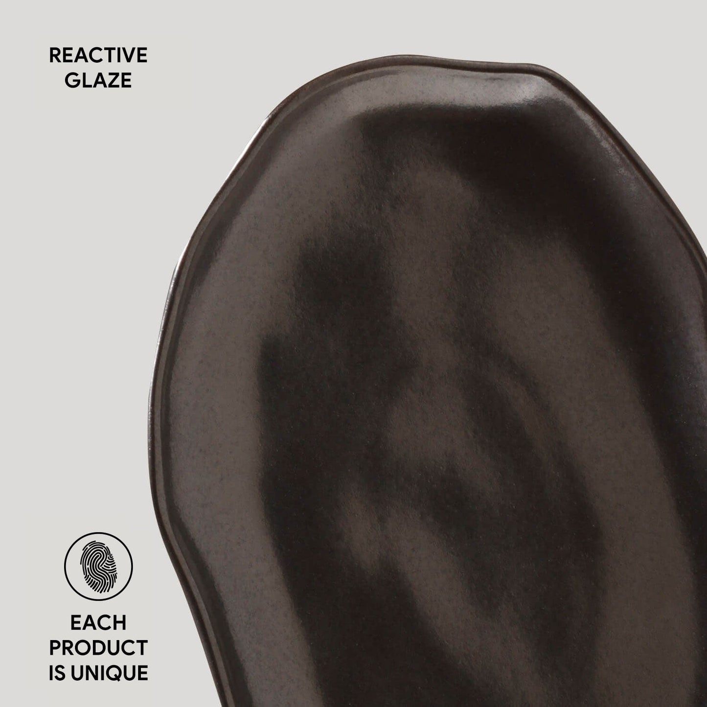 Porto Brasil METALLICA SHALLOW OVAL PR MEDIUM BIO STONEWARE dia. 11.81x7.87"  SKU: '14831109301